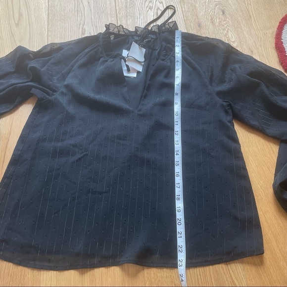 NWT SANCTUARY VOLUME BLACK BLOUSE - XS - Picture 16 of 16